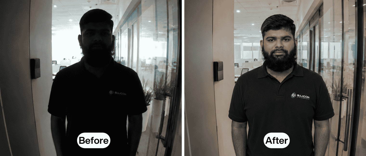 Smart Doorbell and IoT Cameras Under Backlight Conditions